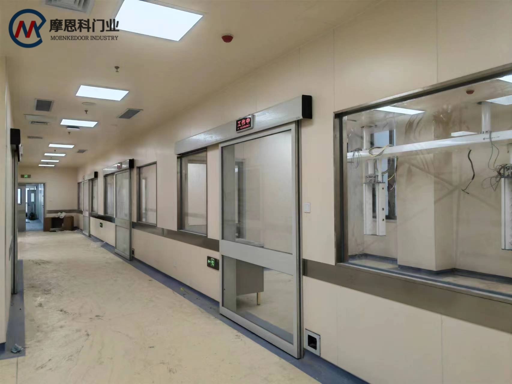 What are the benefits of using medical doors in hospitals